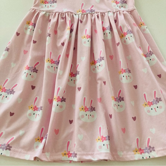 Easter Bunny Girls 6 Pink Dress Spring Summer - Picture 3 of 6